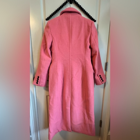 AVEC LES FILLES Wool Double Breasted Coat Retro Pink Jacket Small 4 6 NWT 💖 - Picture 7 of 16